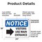 Signmission Visitors Use Main Entrance Right OSHA Notice Sign, Plastic, 24in W x 18in L, 2PK OS-2PACK-NS-P-1824-L-18884 - alternate 2
